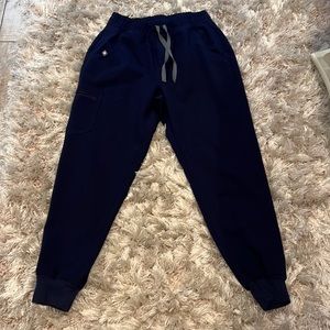 Figs Navy High-Waisted Zamoras Small Petite